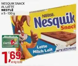 Crai Nesquik snack al latte NESTLE x5 offerta