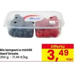 Eurospar Bis lamponi e mirtilli Sant'Orsola offerta