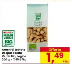 Eurospar Arachidi tostate Despar Scelta Verde Bio, Logico offerta
