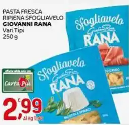Crai Pasta fresca ripiena sfogliavelo giovanni RANA offerta