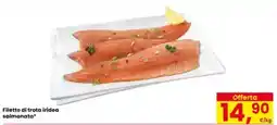 Eurospar Filetto di trota iridea salmonata offerta