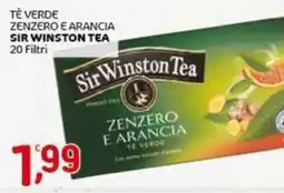 Crai Tè verde zenzero e arancia SIR WINSTON TEA offerta