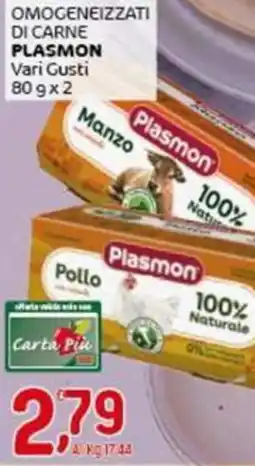 Crai Omogeneizzati di carne PLASMON offerta