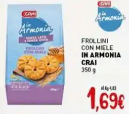 Crai Frollini con miele in armonia CRAI offerta