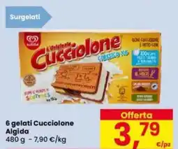 Eurospar 6 gelati Cucciolone Algida offerta