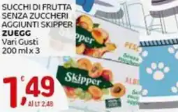 Crai Succhi di frutta senza zuccheri aggiunti skipper ZUEGG offerta