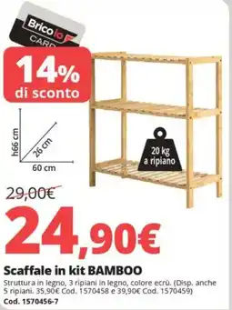 Brico Io Scaffale in kit BAMBOO offerta