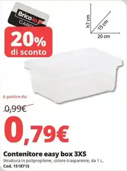 Brico Io Contenitore easy box 3XS offerta