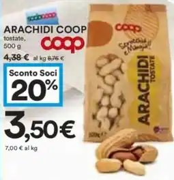 Coop Superstore Arachidi ARACHIDI COOP tostate, 500 g offerta