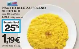 Coop Superstore Risotto allo zafferano GUSTO QUI offerta