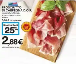 Coop Superstore Prosciutto di carpegna D.O.P. offerta