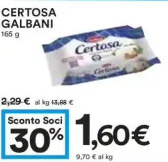 Coop Superstore Certosa GALBANI offerta