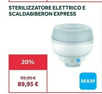 Prenatal Sterilizzatore elettrico e scaldabiberon express offerta