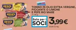 Coop Superstore Tonno in olio extra vergine, piccan RIO MAREte o limone e pepe offerta