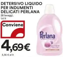 Coop Superstore Detersivo liquido per indumenti delicati PERLANA offerta