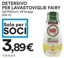 Coop Superstore Detersivo per lavastoviglie FAIRY offerta