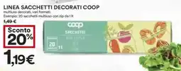 Coop Superstore Linea sacchetti decorati COOP offerta