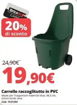 Brico Io Carrello raccoglitutto in PVC offerta