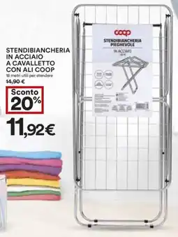 Coop Superstore Stendibiancheria in acciaio a cavalletto con ali COOP offerta