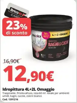 Brico Io Idropittura 4L+2L Omaggio offerta