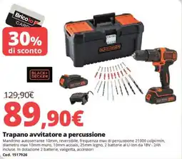 Brico Io BLACK+ DECKER Trapano avvitatore a percussione offerta