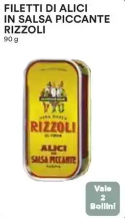 Coop Superstore Filetti di alici in salsa piccante RIZZOLI offerta