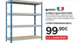 Leroy Merlin Scaffale 4 riplani MAXI POKER offerta