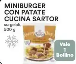 Coop Superstore Miniburger con patate cucina SARTOR offerta
