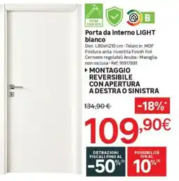 Leroy Merlin Porta da Interno LIGHT blanco offerta