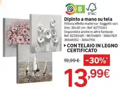 Leroy Merlin Dipinto a mano su tela offerta