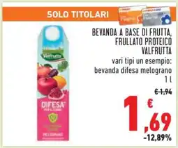 Conad BEVANDA A BASE DI FRUTTA, FRULLATO PROTEICO VALFRUTTA offerta