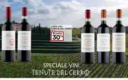 Coop Superstore Linea vini TENUTE DEL CERRO offerta