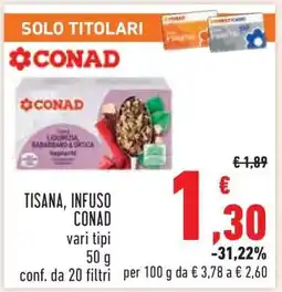 Conad TISANA, INFUSO CONAD offerta