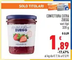 Conad Confettura Extra Zuegg offerta