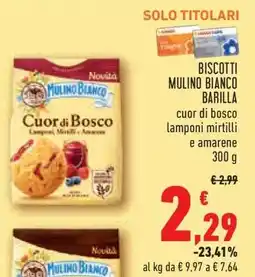 Conad Biscotti Mulino Bianco Barilla offerta