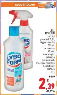 Conad LINEA LYSOFORM offerta