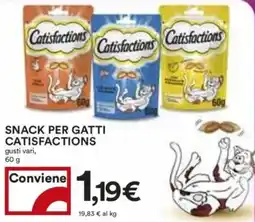 Coop Superstore Snack per gatti CATISFACTIONS offerta