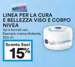 Coop Superstore Linea per la cura e bellezza viso e corpo NIVEA offerta