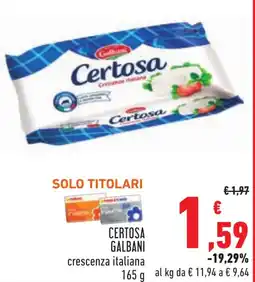 Conad Certosa GALBANI offerta