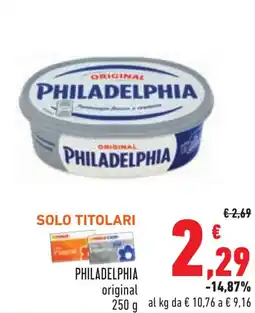 Conad PHILADELPHIA original offerta