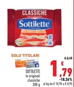Conad SOTTILETTE le originali classiche offerta