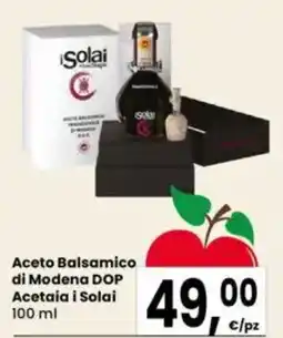 Eurospar Aceto Balsamico di Modena DOP Acetaia i Solai offerta