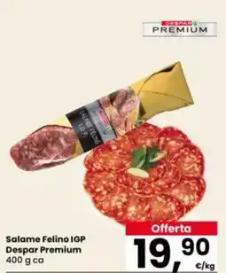 Eurospar Salame Felino IGP Despar Premium offerta