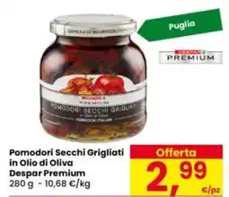Eurospar Pomodori Secchi Grigliati in Olio di Oliva Despar Premium offerta
