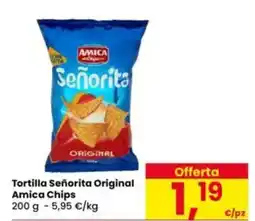 Eurospar Tortilla Señorita Original Amica Chips offerta