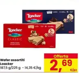 Eurospar Wafer assortiti Loacker offerta