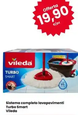 Eurospar Sistema completo lavapavimenti Turbo Smart Vileda offerta