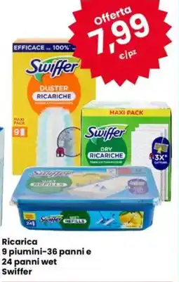 Eurospar Ricarica 9 piumini-36 panni e 24 panni wet Swiffer offerta