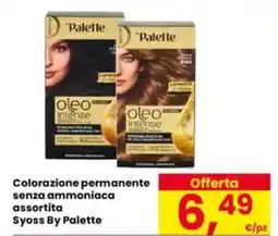 Eurospar Colorazione permanente senza ammoniaca assortita Syoss By Palette offerta