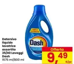 Eurospar Detersivo liquido lavatrice assortito Dash offerta